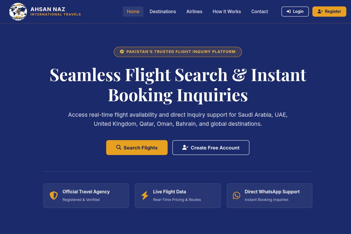 ahsannazgroupstickets.com website homepage preview