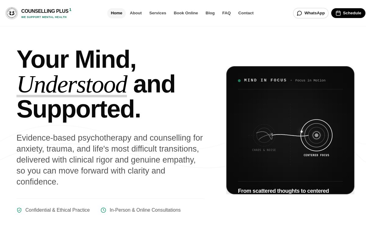 counsellingplus1.com website homepage preview