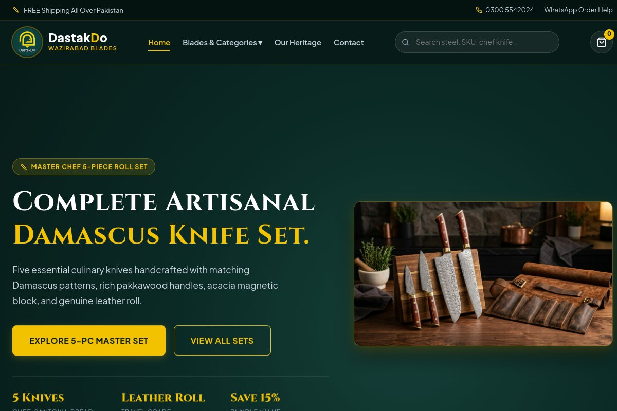 dastakdo.com website homepage preview